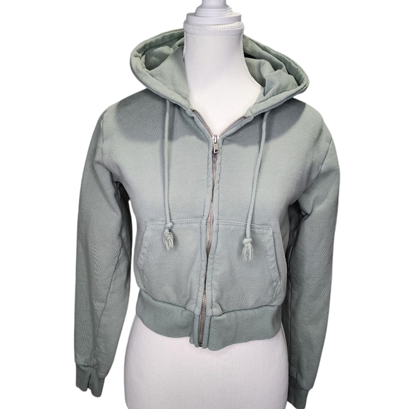 PacSun Jackets & Blazers - Pacsun - John Galt Mint Green Zip Up Hoodie